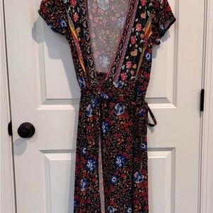Floral Deep V Wrap Dress/Wrap
